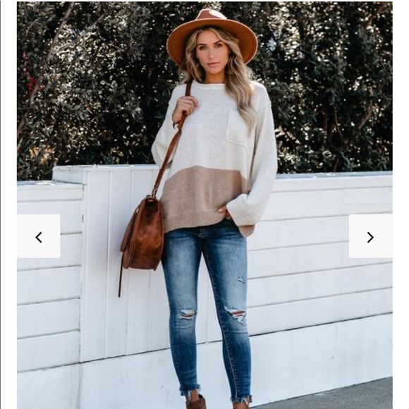 Vici Sweaters - NWT Last Minute Colorblock Pocket Sweater